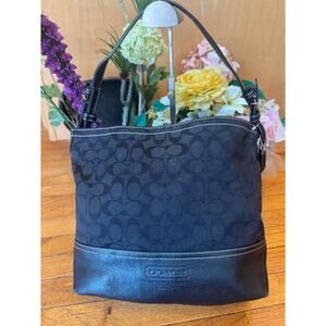 COACH SIGNATURE bROWN SHOULDER BAG TOTE PURSE 2156 (100